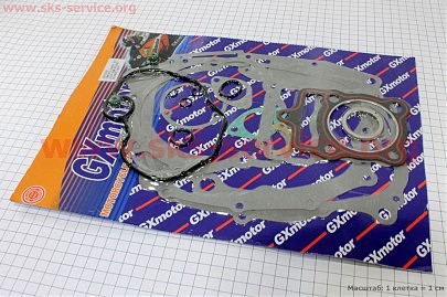 Прокладки двигуна CG-150cc-62мм, к-кт 13 деталей