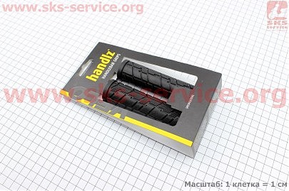 Ручки руля 125мм, черные VLG-207