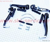 Тормоз V-brake 110мм (2 колеса), алюминиевый, чёрный