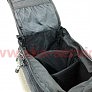 Сумка трансформер на багажник, раскладные боковые карманы, светоотражающие полосы,черно-серая SCB-302