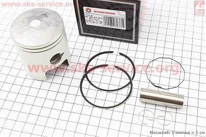 Поршень к-кт Suzuki AD110 52,5мм STD (палець 14мм)
