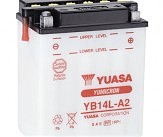Аккумулятор сухозаряженный 14Ah 175A YUASA YB14L-A2 134x89x166