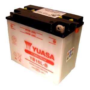 Аккумулятор сухозаряженный 19Ah 215A YUASA YB16L-B 175x100x155