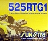 Приводная цепь 525RTG1 Gold SS 525RTG1-124G 124x525