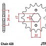 Звезда передняя JT JTF1264.15 15x428