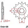 Зірка передня JT JTF410.14 14x428