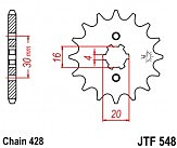 Звезда передняя JT JTF548.14 14x428