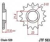 Звезда передняя JT JTF583.14 14x520