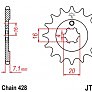 Звезда передняя JT JTF555.13 13x428