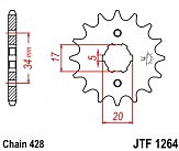 Зірка передня JT JTF1264.14 14x428