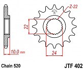 Звезда передняя JT JTF402.15 15x520