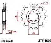 Зірка передня JT JTF1579.17 17x520