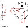 Зірка передня JT JTF259.15 15x428