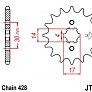 Зірка передня JT JTF273.15 15x428