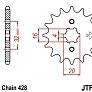 Звезда передняя JT JTF1550.14 14x428