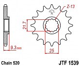 Зірка передня JT JTF1539.15 15x530