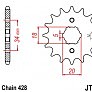 Звезда передняя JT JTF264.15 15x428