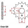 Зірка передня JT JTF328.13 13x520