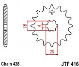 Зірка передня JT JTF416.14 14x428