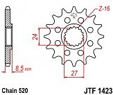 Звезда передняя JT JTF1423.17 17x520