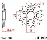 Зірка передня JT JTF1902.17 17x520