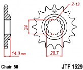 Звезда передняя JT JTF1529.17 17x530