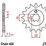 Звезда передняя JT JTF555.14 14x428