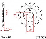 Звезда передняя JT JTF555.14 14x428