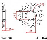 Зірка передня JT JTF824.15 15x520