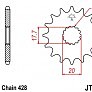 Звезда передняя JT JTF558.14 14x428