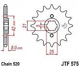 Звезда передняя JT JTF575.15 15x520