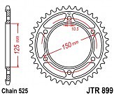 Звезда задняя JT JTR899.42 42x525