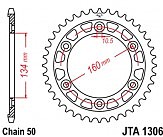 Звезда задняя легкосплавная JT JTA1306.40 40x530