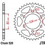 Звезда задняя JT JTR1478.40 40x520