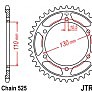 Звезда задняя JT JTR1876.45 45x525