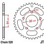 Зірка задня JT JTR254.37 37x520