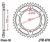 Звезда задняя JT JTR479.42 42x530