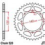 Звезда задняя JT JTR487.43 43x520