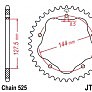Зірка задня легкосплавна JT JTA752.45 45x525