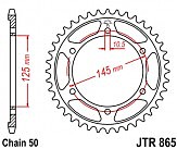 Звезда задняя JT JTR865.39 39x530
