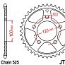 Звезда задняя JT JTR702.40 40x525