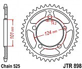 Звезда задняя JT JTR898.41 41x525