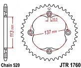 Зірка задня JT JTR1760.40 40x520