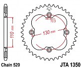 Звезда задняя легкосплавная JT JTA1350.38 38x520