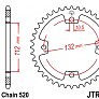 Звезда задняя JT JTR1072.38 38x520