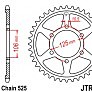 Звезда задняя JT JTR2014.47 47x525