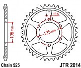 Зірка задня JT JTR2014.47 47x525