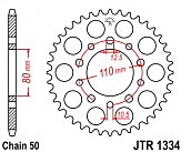 Звезда задняя JT JTR1334.43 43x530