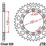 Звезда задняя JT JTR245/2.44 44x520