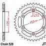 Звезда задняя JT JTR301.45 45x520